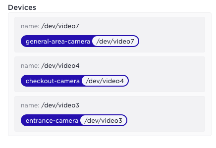 UI displaying the generated matching labels for a specific host in Avassa.