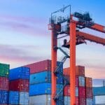 A stack of shipping containers edge computing