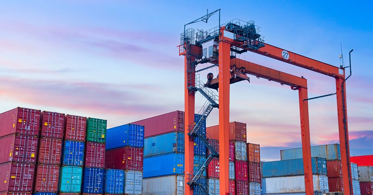 A stack of shipping containers edge computing